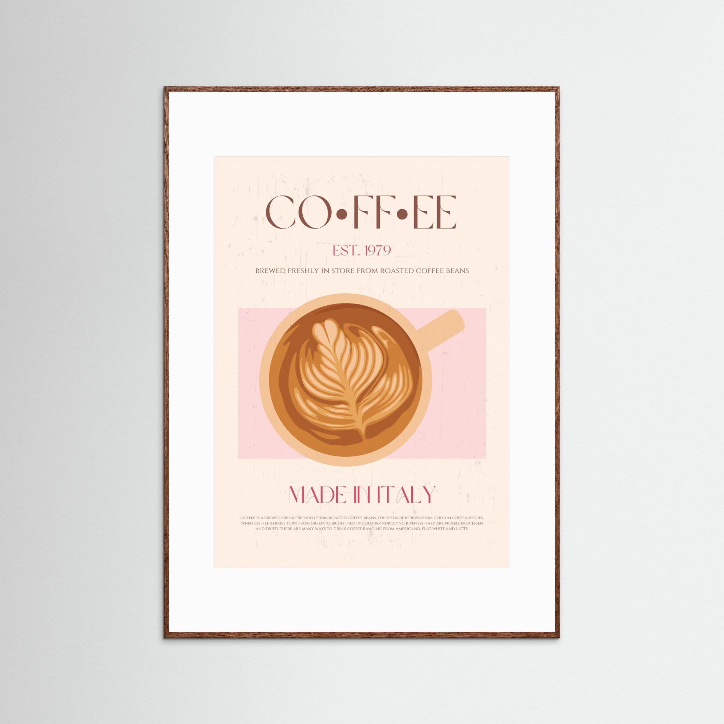 Coffee by Nazma Khokhar - Fine Art Paper Print - dreamtprint.art - 14 x 21 cm / 5 x 8″ (A5)